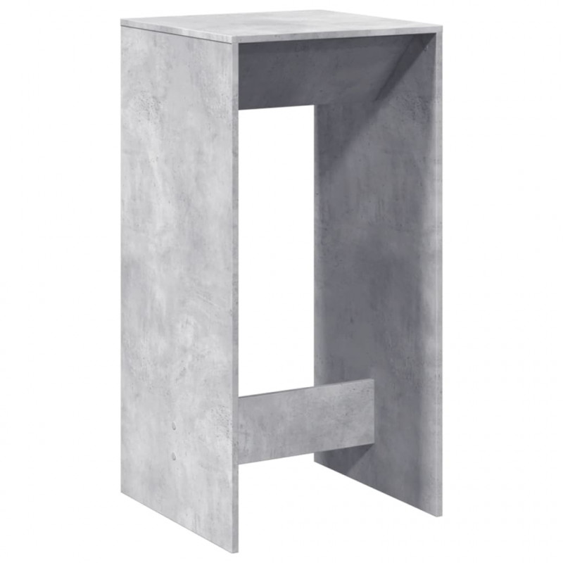 Stolik barowy, szarość betonu, 51x50x103,5 cm