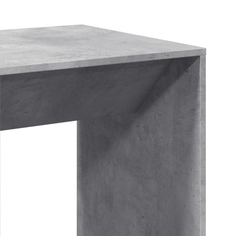 Stolik barowy, szarość betonu, 51x50x103,5 cm