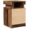 Szafka nocna z LED, stare drewno, 35x39x55 cm