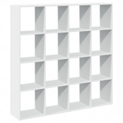 Regał, biały, 137,5x29x137,5 cm, materiał drewnopochodny