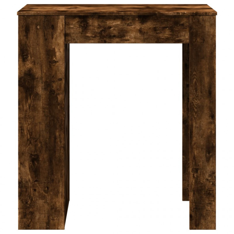 Stolik barowy z półkami, przydymiony dąb, 95x47x103,5 cm