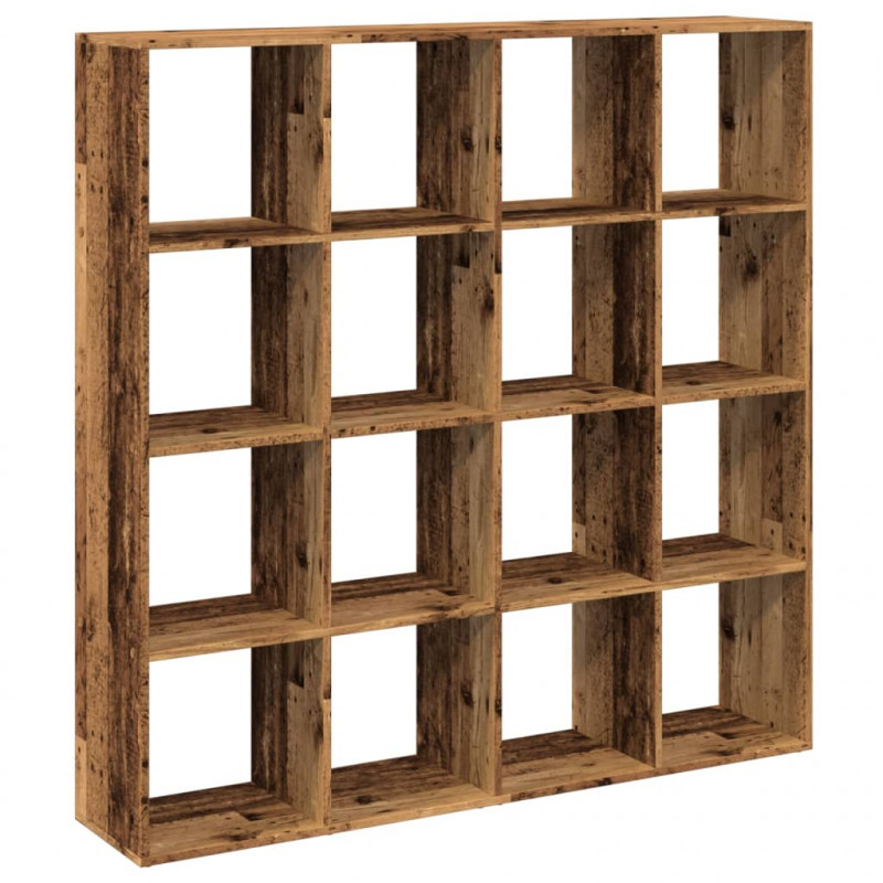 Regał, stare drewno, 137,5x29x137,5 cm, materiał drewnopochodny