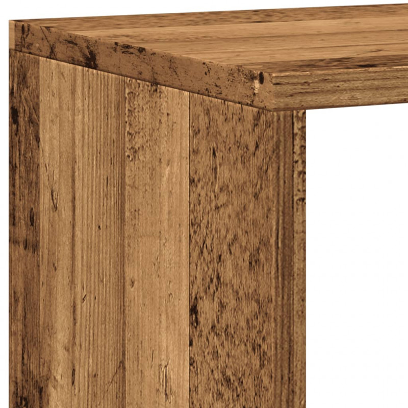 Regał, stare drewno, 137,5x29x137,5 cm, materiał drewnopochodny