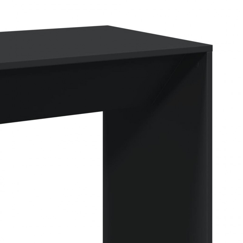Stolik barowy, czarny, 102x50x103,5 cm, materiał drewnopochodny