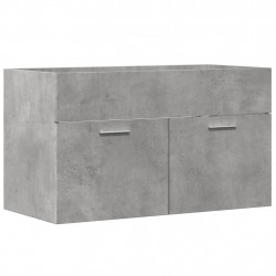 Szafka pod umywalkę, szarość betonu, 80x38,5x46 cm, płyta