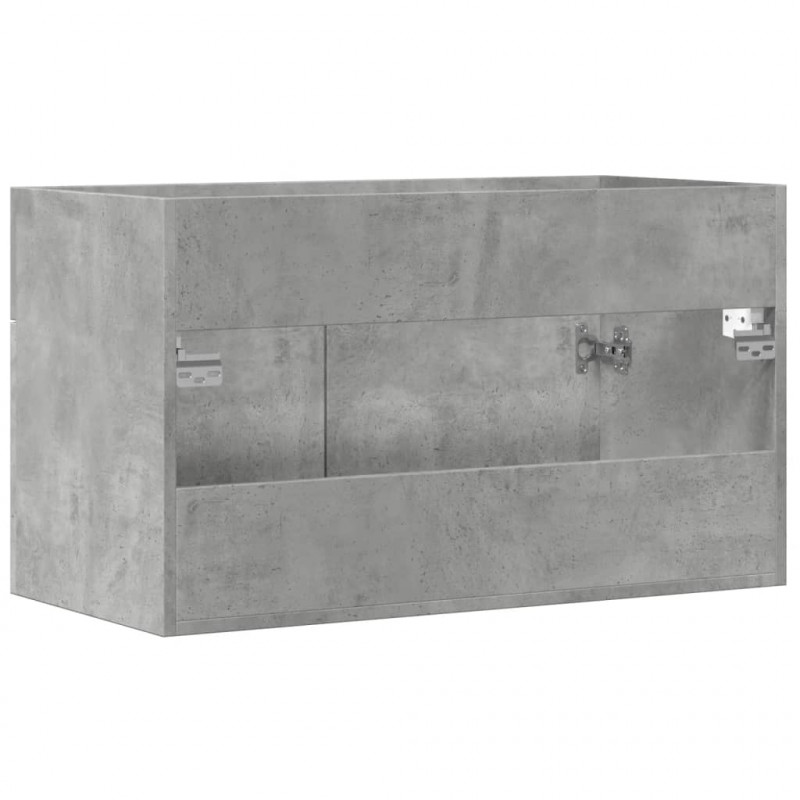 Szafka pod umywalkę, szarość betonu, 80x38,5x46 cm, płyta