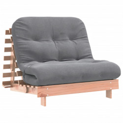 Sofa rozkładana futon, z materacem, 100x206x11 cm, daglezjowa