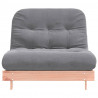 Sofa rozkładana futon, z materacem, 100x206x11 cm, daglezjowa