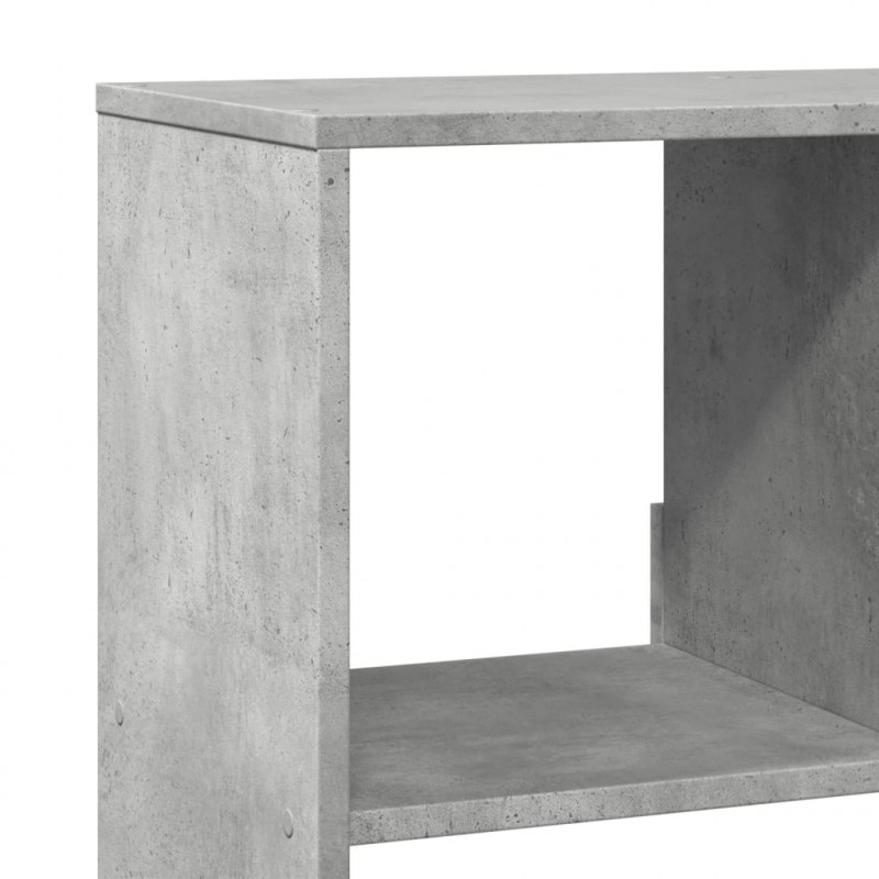 Regał, szarość betonu, 100x33x125,5 cm, materiał drewnopochodny