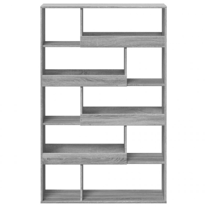 Regał, szary dąb sonoma, 100x33x156,5cm materiał drewnopochodny