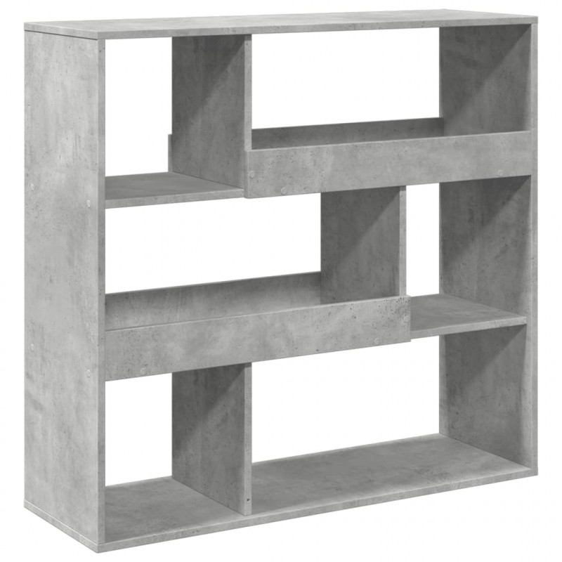 Regał, szarość betonu, 100x33x94,5 cm, materiał drewnopochodny