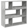 Regał, szarość betonu, 100x33x94,5 cm, materiał drewnopochodny