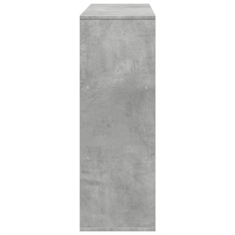 Regał, szarość betonu, 100x33x94,5 cm, materiał drewnopochodny