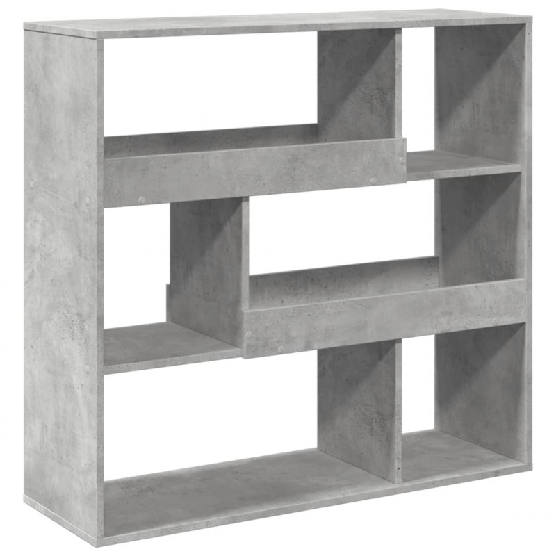 Regał, szarość betonu, 100x33x94,5 cm, materiał drewnopochodny