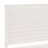 Dłuższe łóżko bez materaca, białe, 100x220 cm, lite drewno