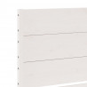Dłuższe łóżko bez materaca, białe, 180x210 cm, lite drewno