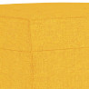 Ławka, jasnożółty, 100x35x41 cm, tapicerowana tkaniną