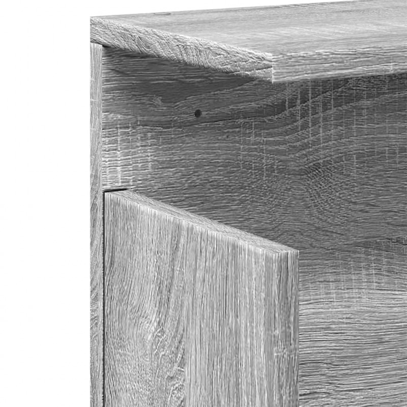 Półka ścienna, 60x20x30cm, szary dąb sonoma