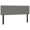 Wezgłowia do łóżka, 2 szt., ciemnoszare, 72x5x78/88 cm, tkanina