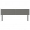 Wezgłowia do łóżka, 2 szt., ciemnoszare, 90x5x78/88 cm, tkanina