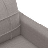 Sofa 2-osobowa, kolor taupe, 120 cm, tapicerowana tkaniną