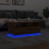 Stolik kawowy z oświetleniem LED, dąb artisan, 90x49x40 cm