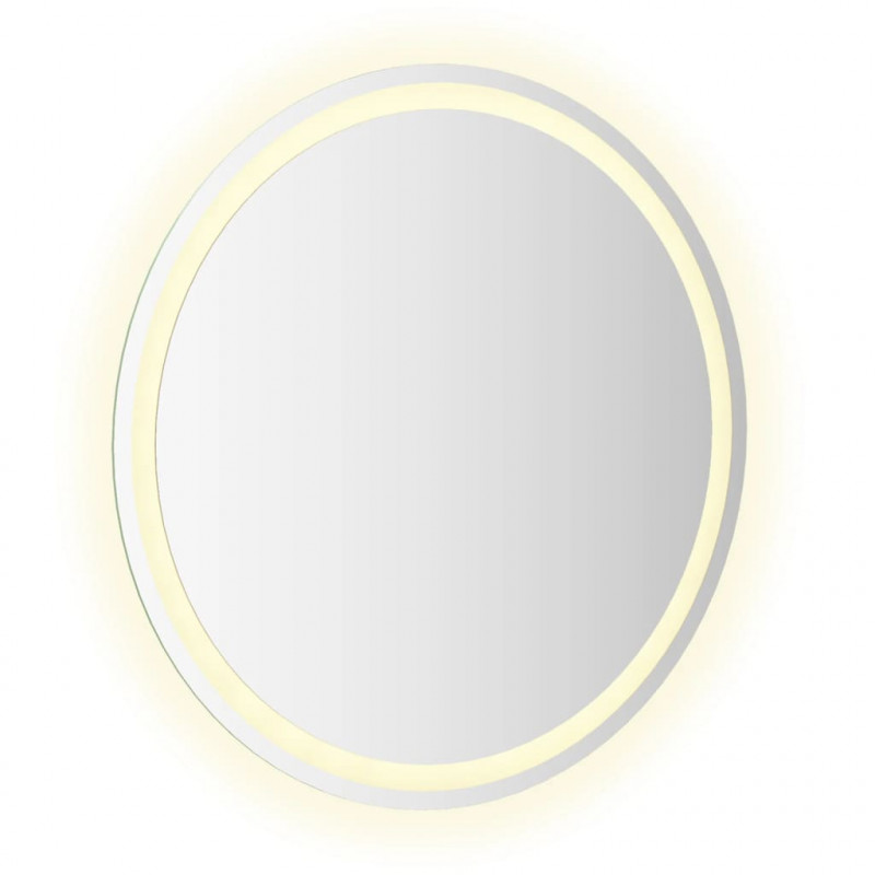 Lustro łazienkowe z LED, okrągłe, 70 cm