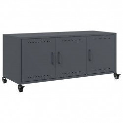 Szafka RTV, antracytowa, 100,5x39x43,5 cm, stal