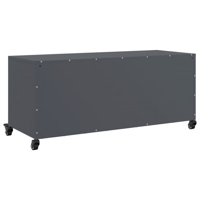 Szafka RTV, antracytowa, 100,5x39x43,5 cm, stal