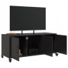 Szafka RTV, czarna, 100,5x39x43,5 cm, stal