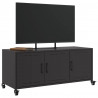 Szafka RTV, czarna, 100,5x39x43,5 cm, stal