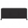 Szafka RTV, czarna, 100,5x39x43,5 cm, stal