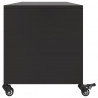 Szafka RTV, czarna, 100,5x39x43,5 cm, stal