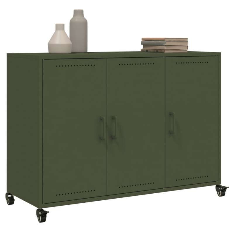 Szafka, oliwkowa, 100,5x39x72 cm, stal