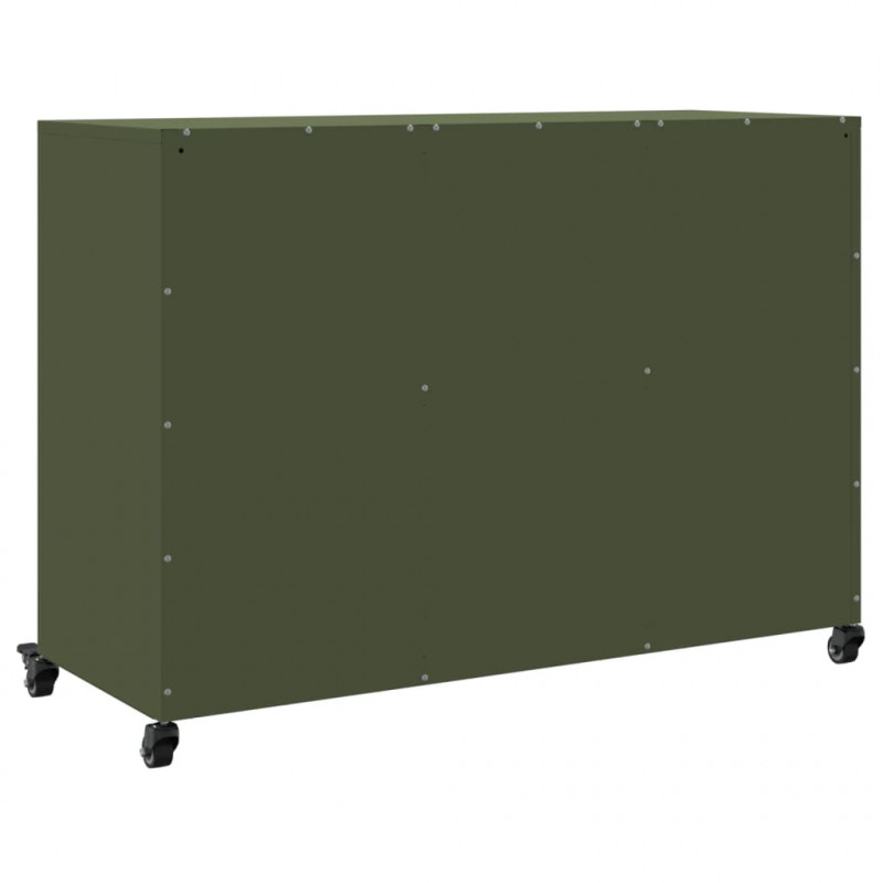 Szafka, oliwkowa, 100,5x39x72 cm, stal