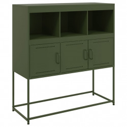 Szafka, oliwkowa, 100,5x39x107 cm, stal