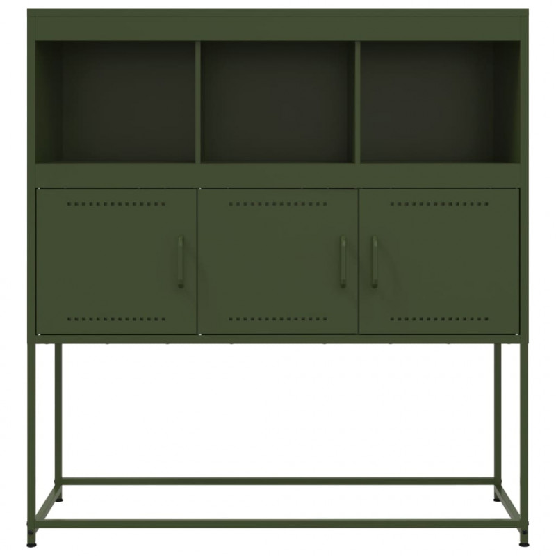 Szafka, oliwkowa, 100,5x39x107 cm, stal