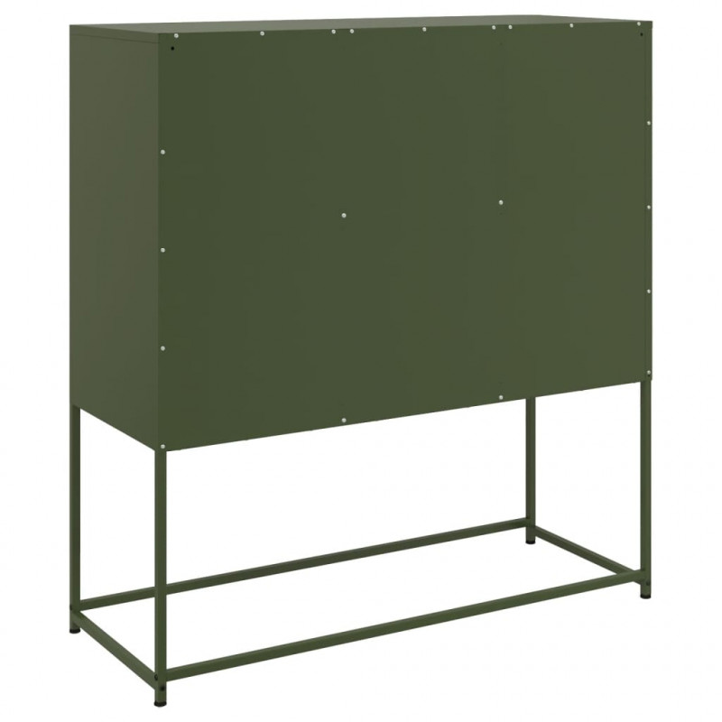 Szafka, oliwkowa, 100,5x39x107 cm, stal