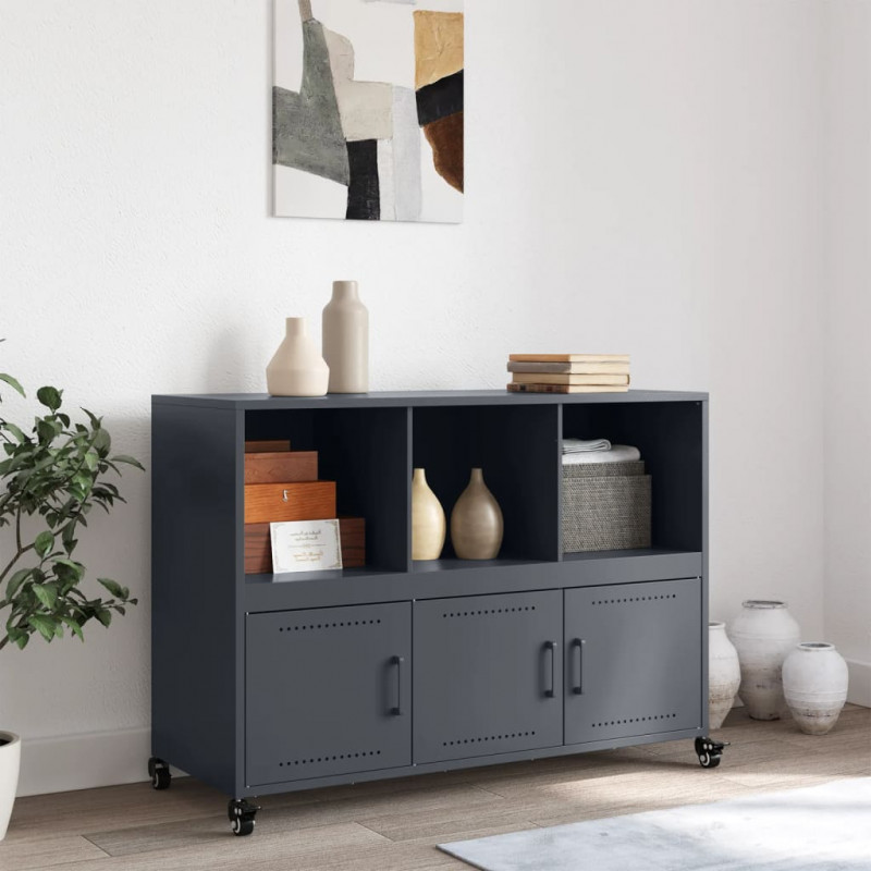 Szafka, antracytowa, 100,5x39x72 cm, stal