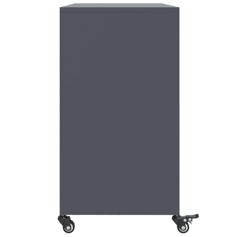 Szafka, antracytowa, 100,5x39x72 cm, stal