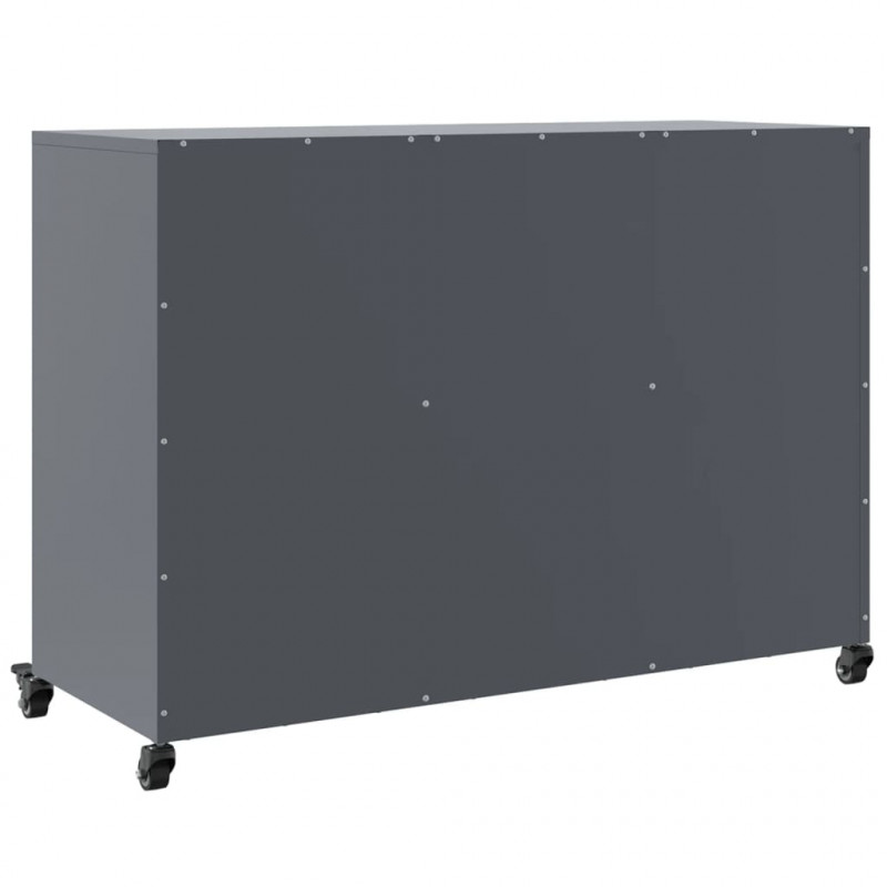 Szafka, antracytowa, 100,5x39x72 cm, stal