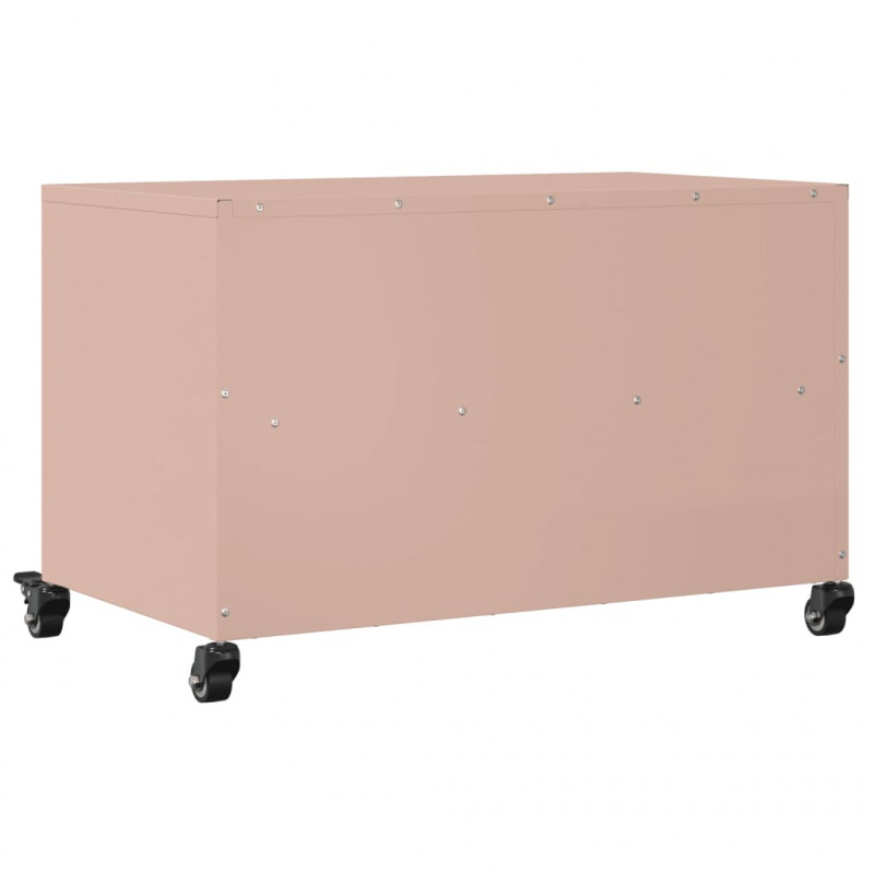 Szafka RTV, różowa, 68x39x43,5 cm, stal
