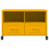 Szafka RTV, musztardowa, 68x39x43,5 cm, stal