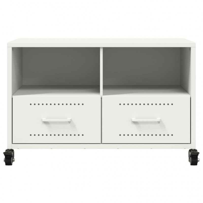 Szafka RTV, biała, 68x39x43,5 cm, stal