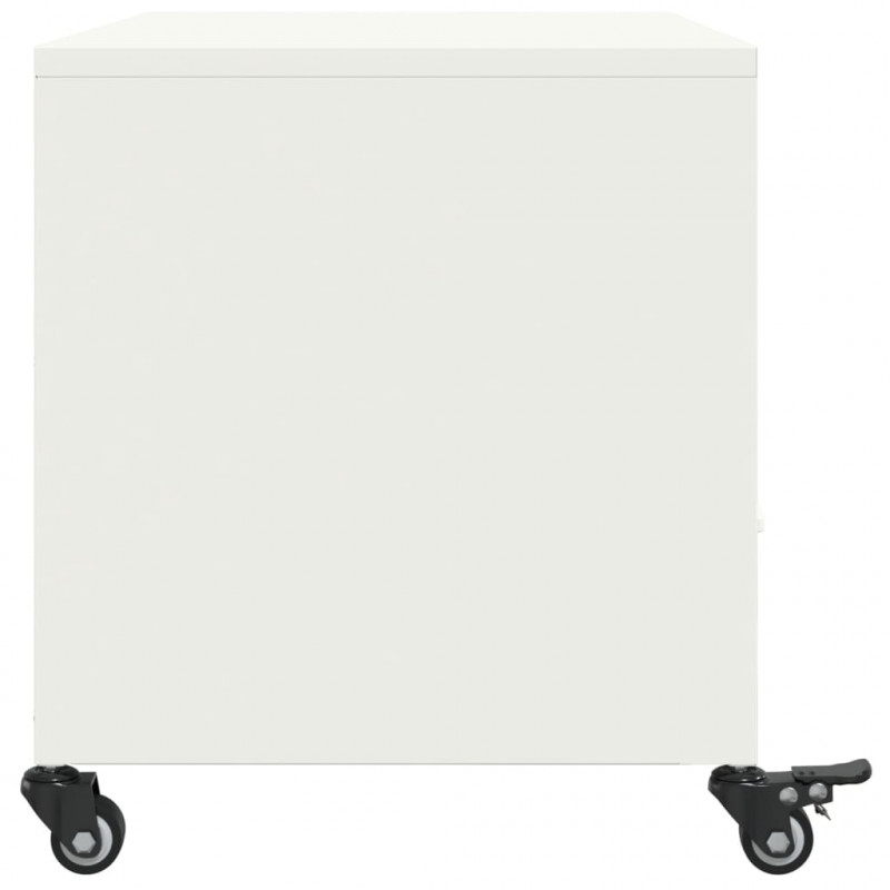 Szafka RTV, biała, 68x39x43,5 cm, stal