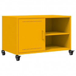 Szafka RTV, musztardowa, 68x39x43,5 cm, stal
