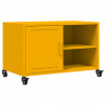 Szafka RTV, musztardowa, 68x39x43,5 cm, stal