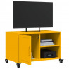 Szafka RTV, musztardowa, 68x39x43,5 cm, stal
