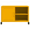 Szafka RTV, musztardowa, 68x39x43,5 cm, stal