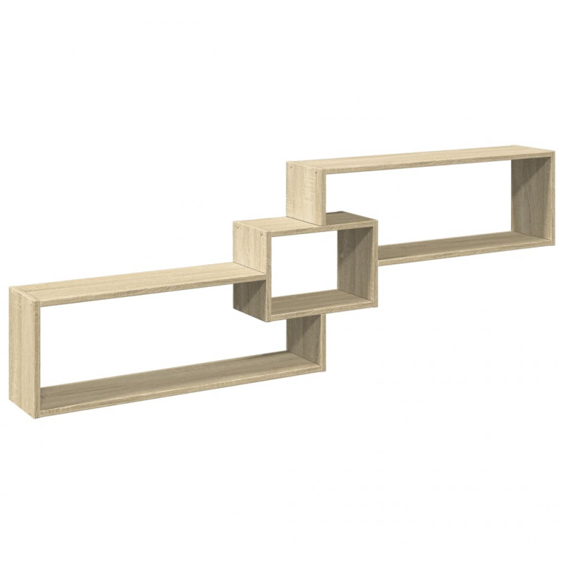 Półka ścienna, 158x18x53cm, dąb sonoma, materiał drewnopochodny